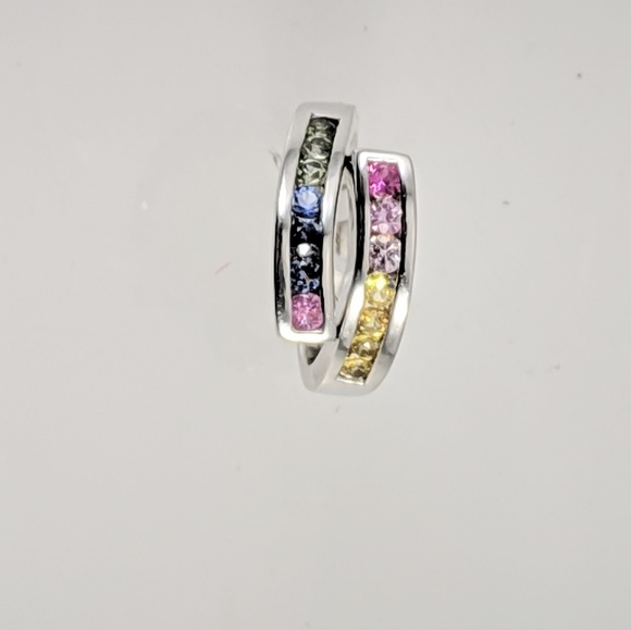 Multi color Sapphire ring - Picture 2 of 2